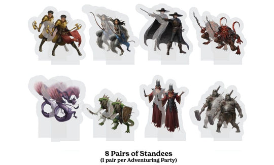 Comparaison de plusieurs figurines d'aventuriers