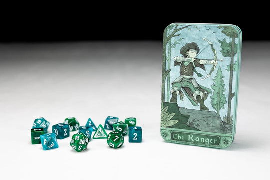 Set complet de dés polyédriques Ranger Beadle & Grimm's, compatible D&D 5e et Pathfinder