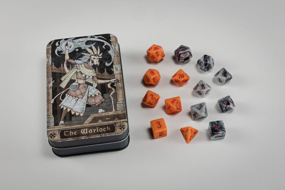 Pack de 14 dés polyédriques Warlock Beadle & Grimm's en résine