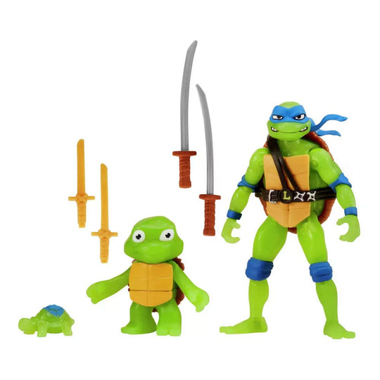 Pack 3 figurines articulées Leonardo Evolution 10cm - Tortues Ninja Teenage Years