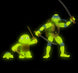 Figurine Leonardo Glow in the Dark avec accessoires - Playmates