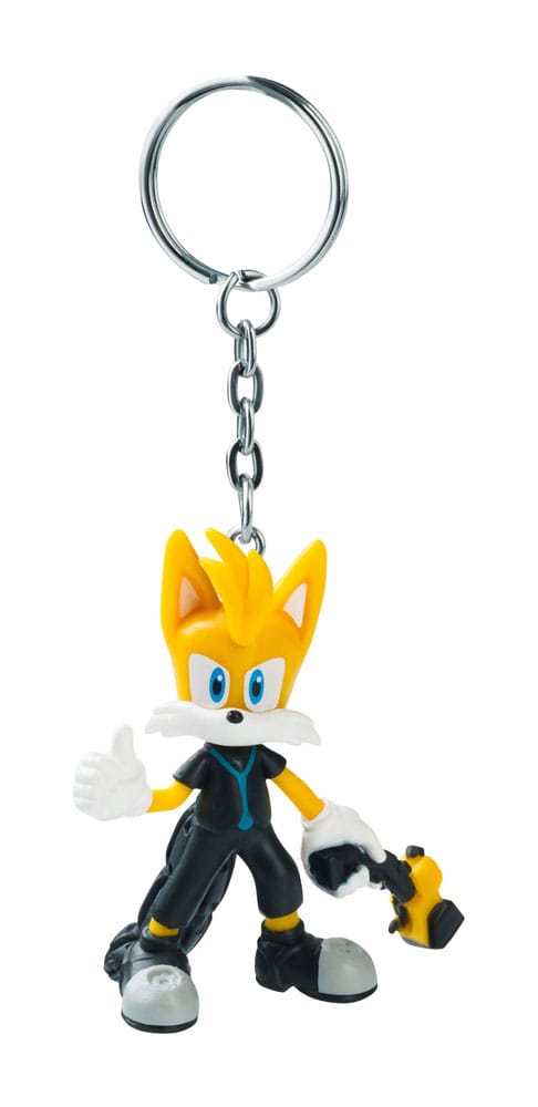 Vue détaillée d'un porte-clés Sonic Prime de 7cm