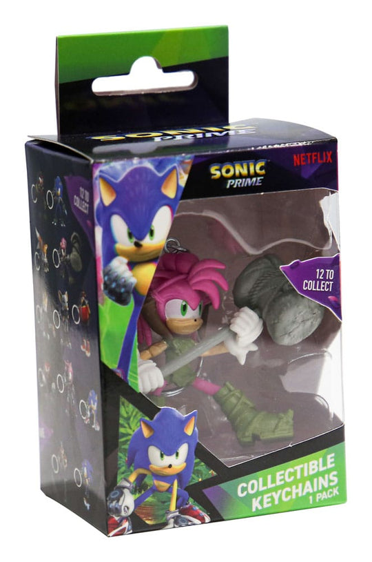 Porte-clés Sonic Prime de 7cm, vue de côté