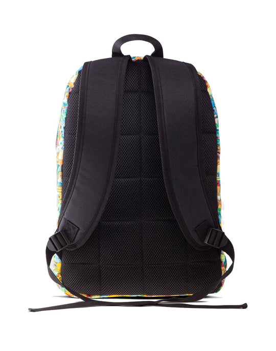 Détail du sac à dos Pokémon Characters Difuzed, montrant les bretelles réglables et la qualité du tissu