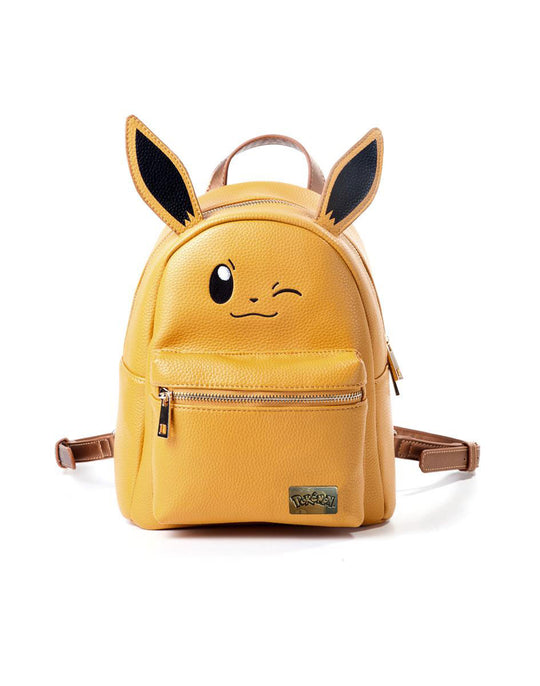Mini sac à dos Pokémon Eevee officiel Difuzed, vue de face avec Eevee imprimé