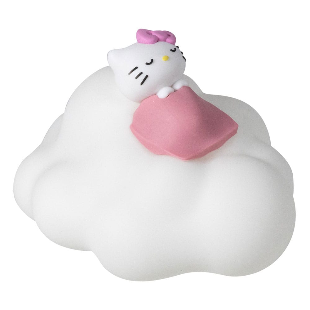 Lampe Hello Kitty Cloud officielle Sanrio, éclairée sur un fond neutre
