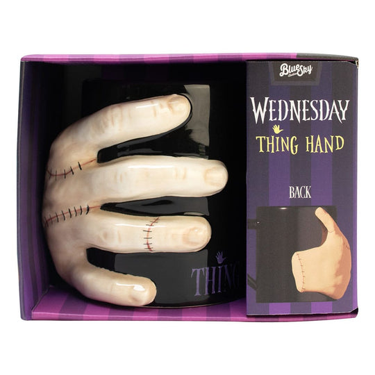 Mug Wednesday Addams La Chose 3D, vue latérale avec l'anse