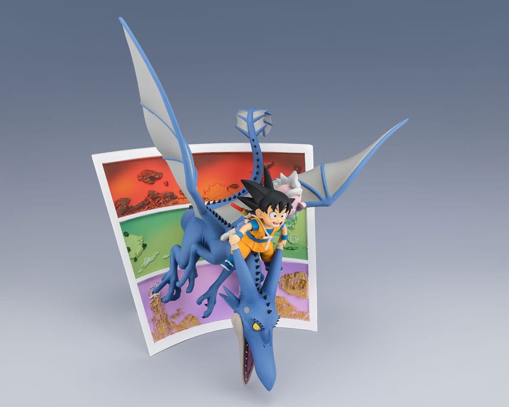 Détail du visage de Son Goku (mini) sur la statuette Figuarts ZERO