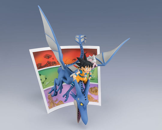Détail du visage de Son Goku (mini) sur la statuette Figuarts ZERO