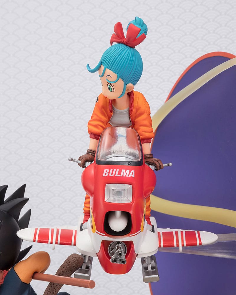 Emballage boîte-fenêtre de la statuette Bandai Figuarts ZERO Son Goku Bulma
