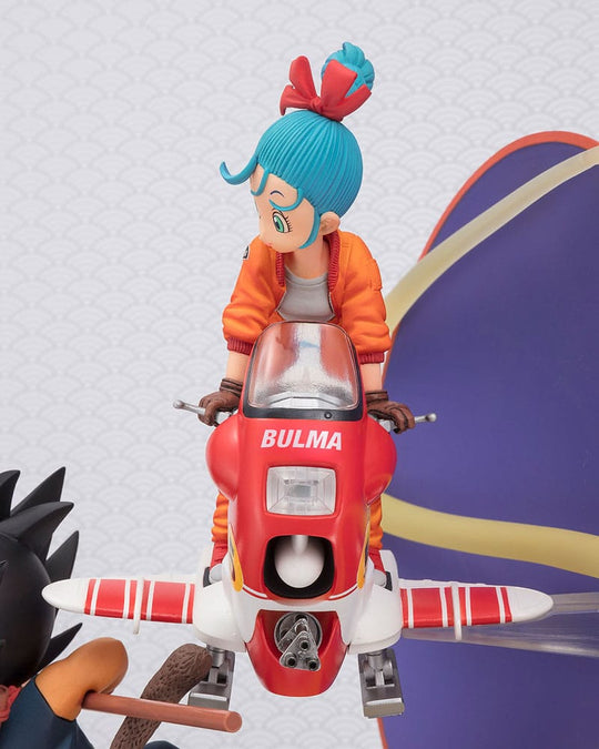 Emballage boîte-fenêtre de la statuette Bandai Figuarts ZERO Son Goku Bulma