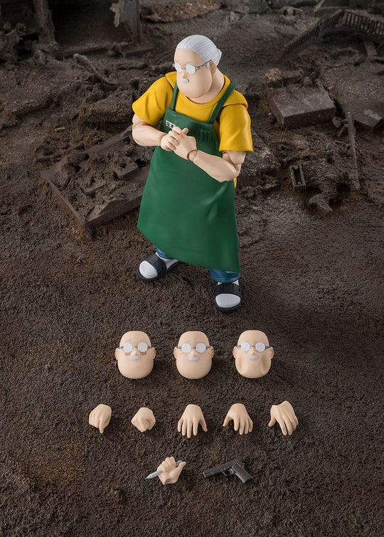 Figurine Sakamoto Taro avec différents accessoires interchangeables