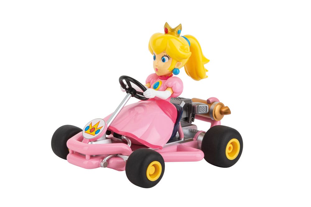 Voiture télécommandée Carrera Super Mario Pipe Kart Peach 1/18 vue de face