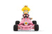 Vue latérale de la voiture RC Carrera Super Mario Pipe Kart Peach