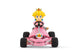 Vue latérale de la voiture RC Carrera Super Mario Pipe Kart Peach