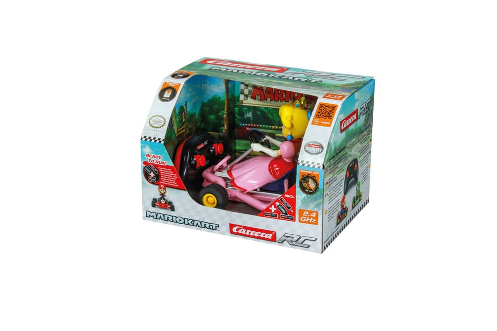 Voiture télécommandée Carrera Super Mario Kart Peach avec environnement de jeu