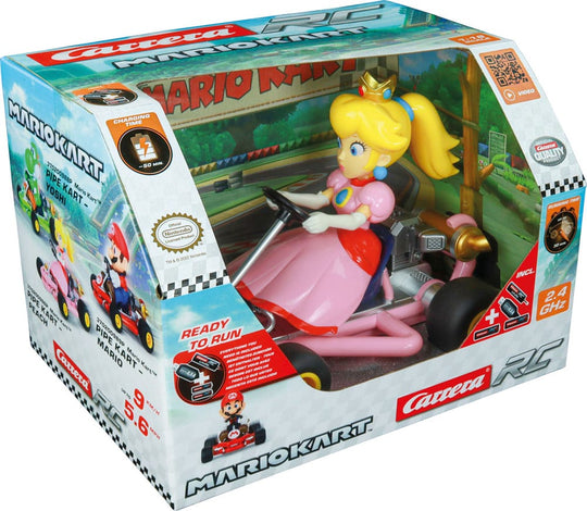 Ensemble voiture télécommandée Carrera Peach et sa télécommande