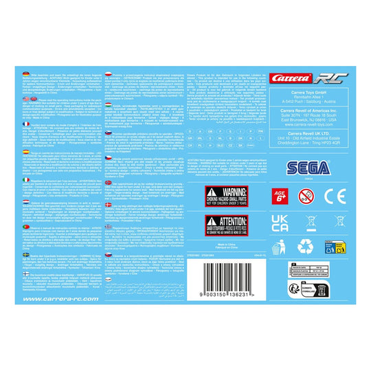 Voiture RC Sonic Shadow avec d'autres produits Carrera