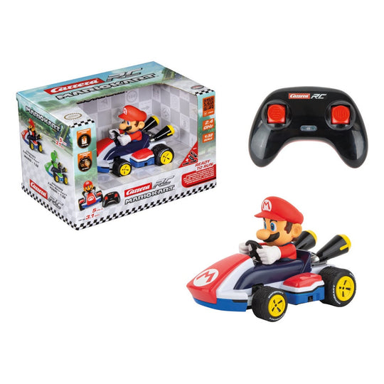 Détail de la figurine Mario dans son kart Carrera RC 1/32