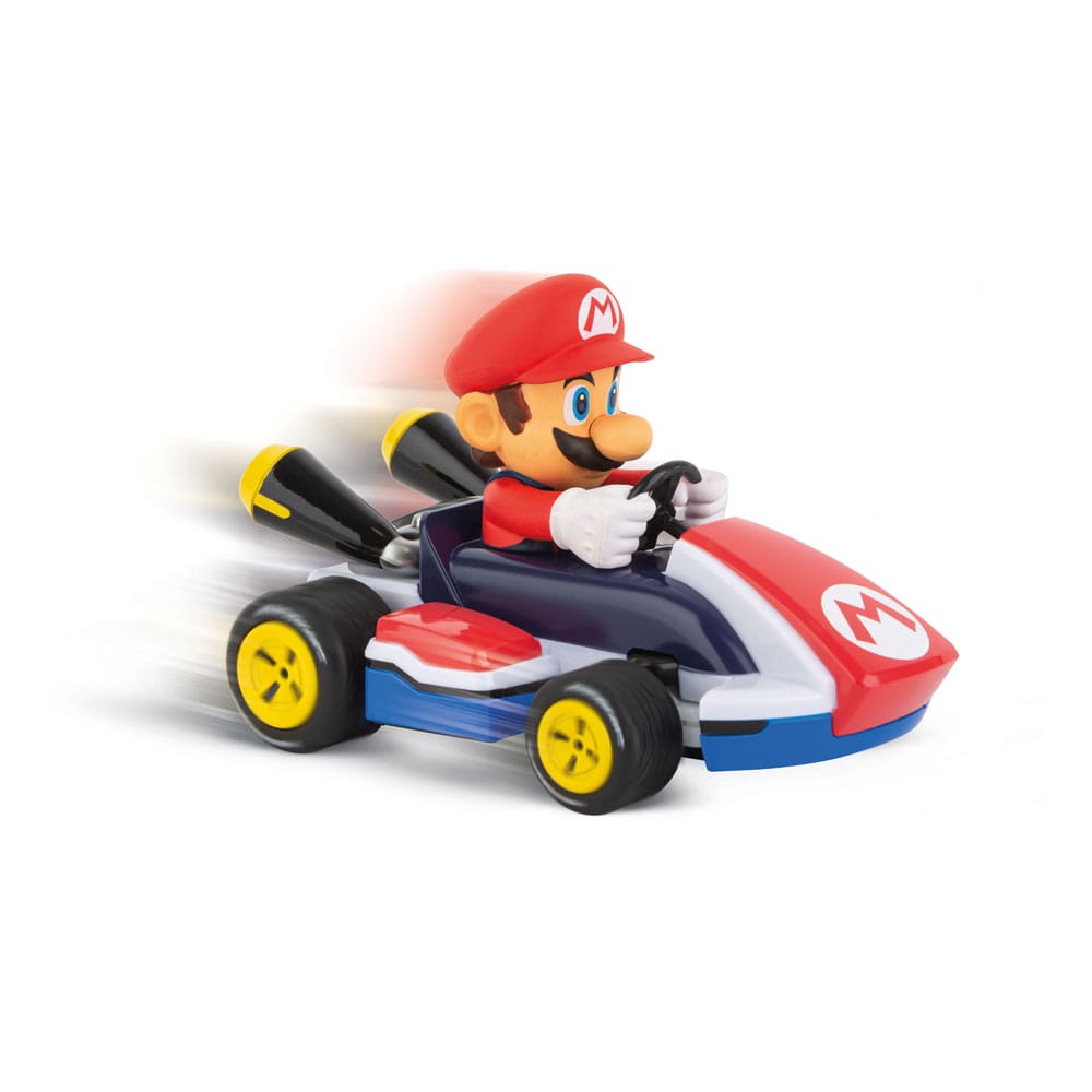 Vue arrière du véhicule télécommandé Mario Kart Carrera