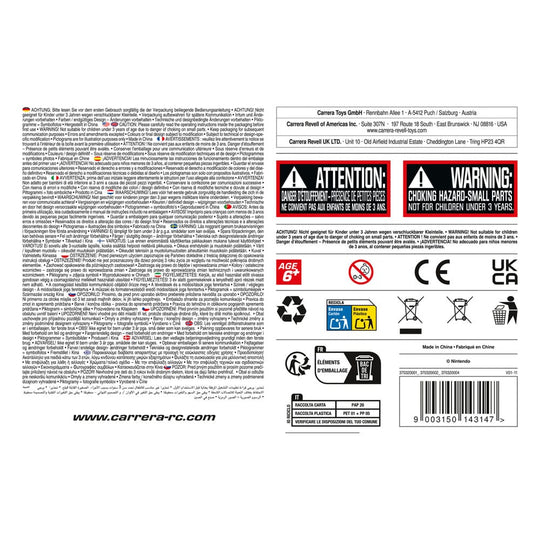 Comparaison de taille du Carrera RC Mario Kart 1/32