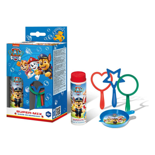 Un pack individuel de bulles de savon PAW Patrol Pustefix avec moules