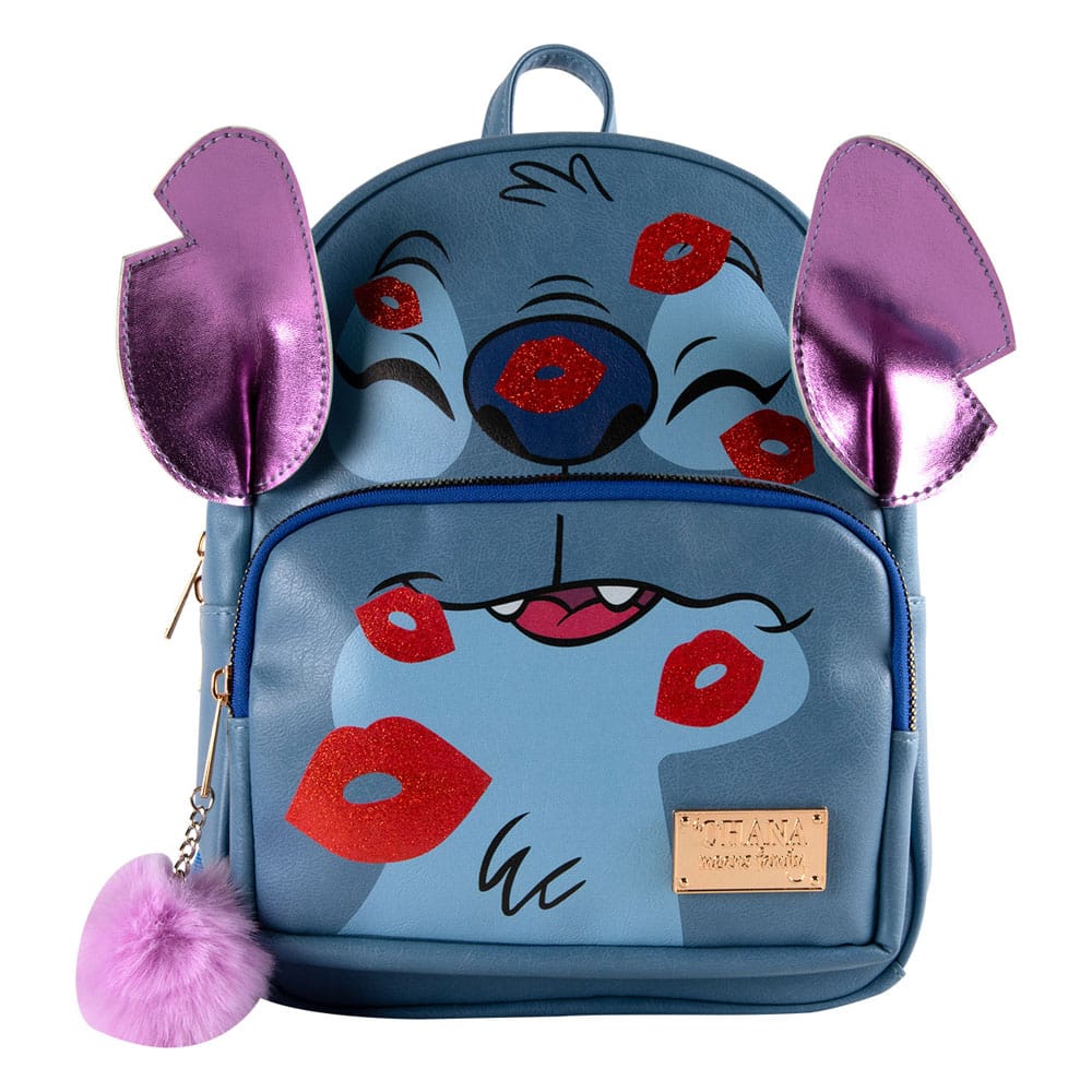 Mini sac à dos Lilo & Stitch Stitch Kisses Cerdá, vue de face