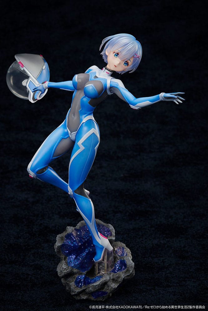 Rem Re:Zero A×A SF Space Suit, vue de profil, élégance et finesse