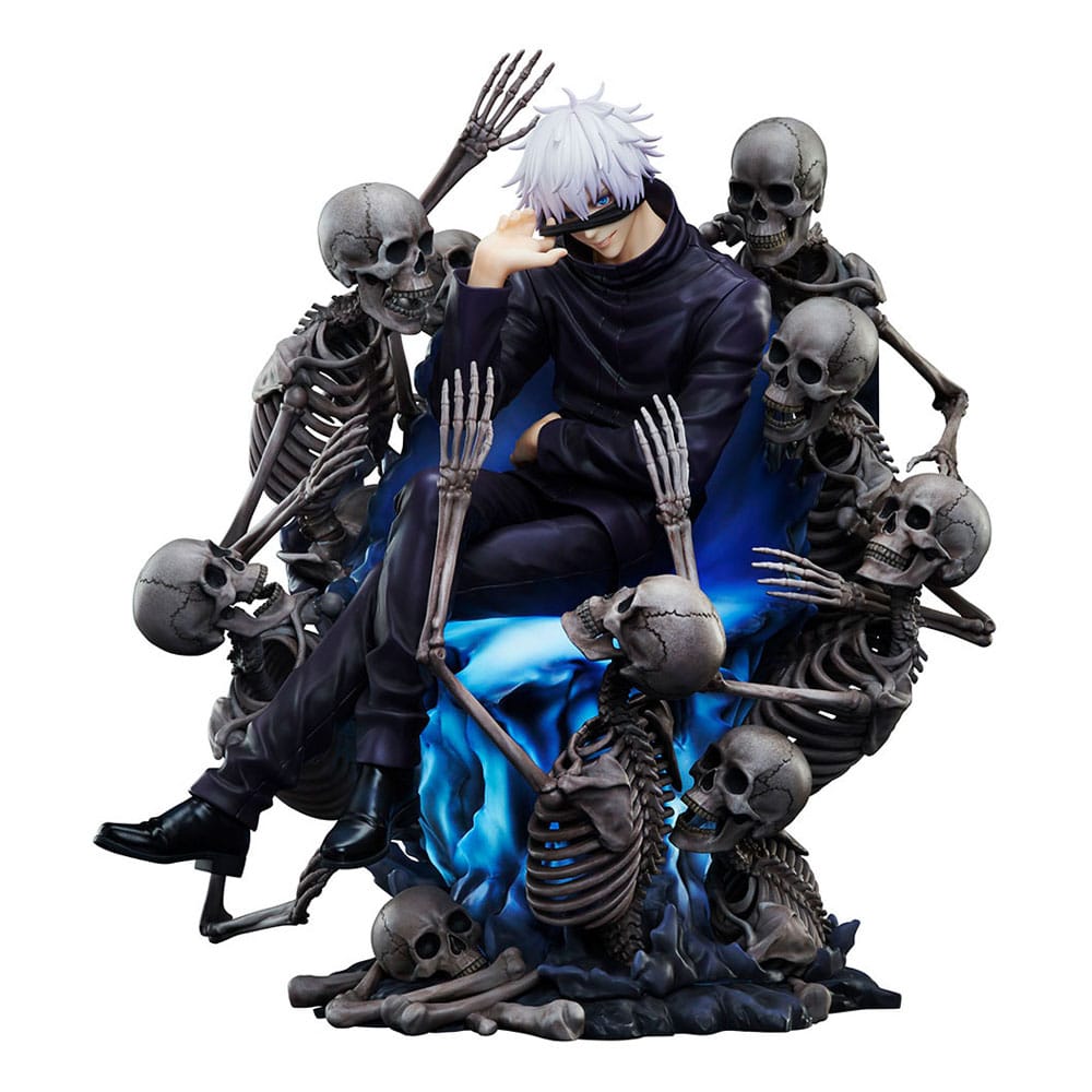 Statuette Satoru Gojo Jujutsu Kaisen Arc Shibuya pose dynamique