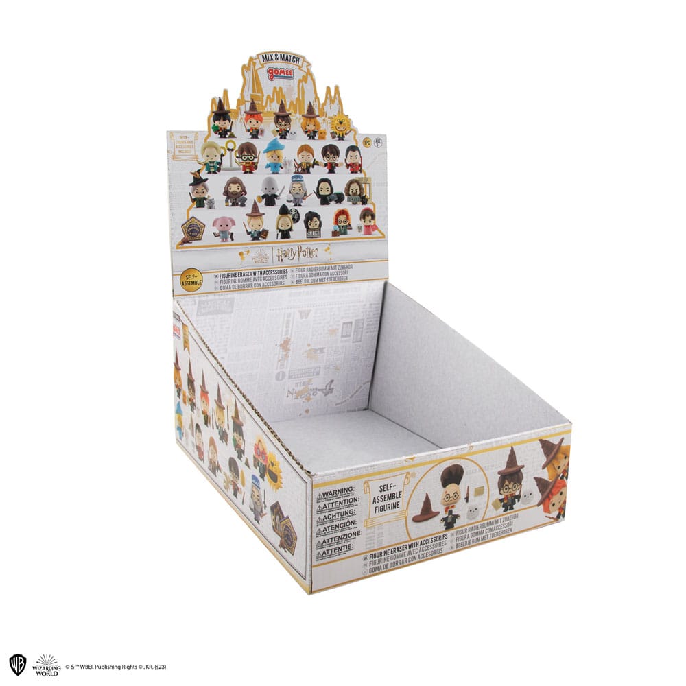 Gros plan sur les personnages Gomee Harry Potter Wave 3, montrant les détails