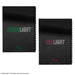 Détail de la couverture du carnet Squid Game Red Light Green Light avec le logo