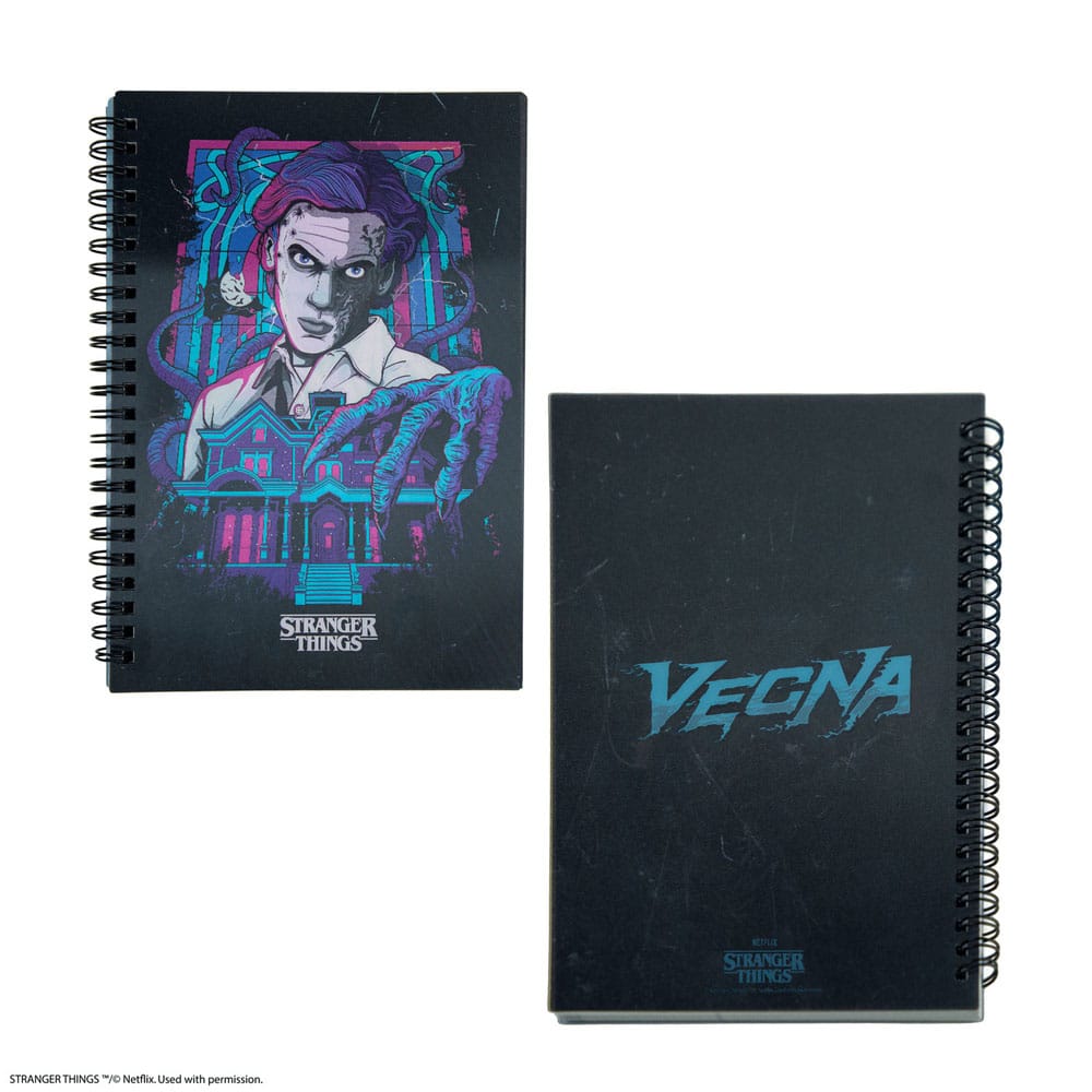 Pages intérieures lignées du carnet Stranger Things Vecna