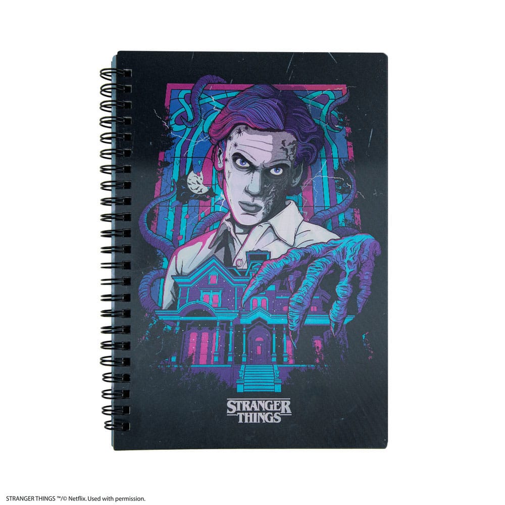 Vue de dos du carnet Stranger Things Lenticulaire Vecna