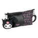 Sac à main Kuromi Sanrio officiel Cerdá, vue de face, détails du design
