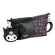Sac à main Kuromi Sanrio officiel Cerdá, vue de face, détails du design