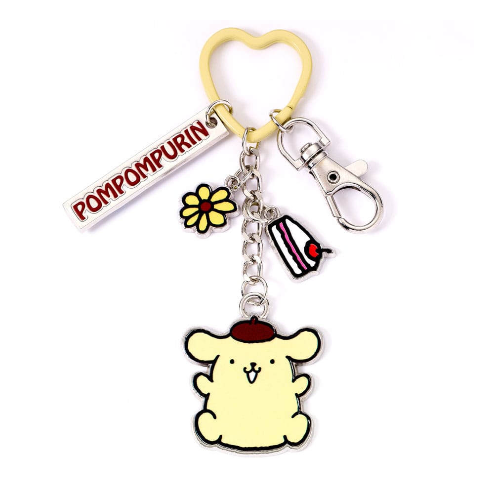 Porte-clés Hello Kitty et Pompompurin 15cm en alliage de zinc