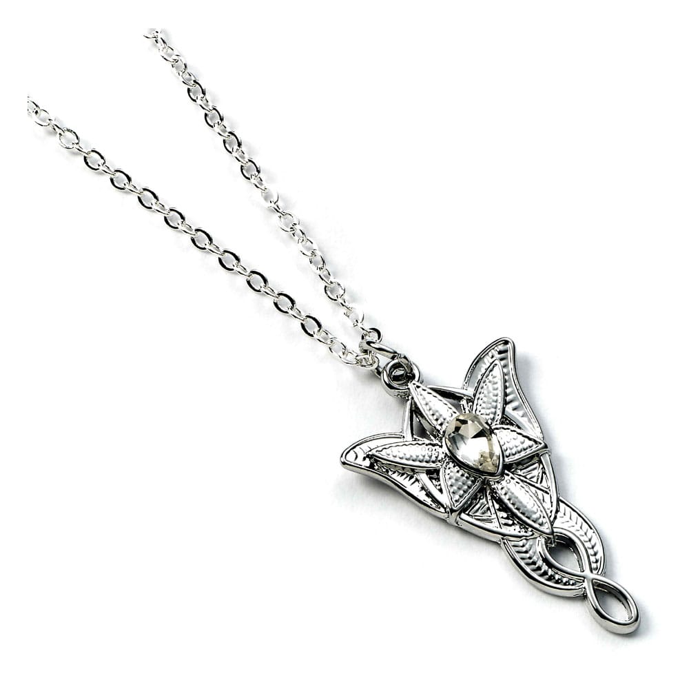 Gros plan du pendentif Evenstar officiel The Carat Shop, détails fins