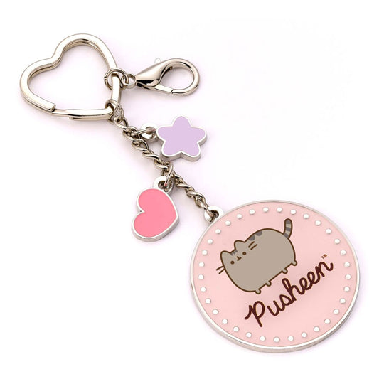 Porte-clés Pusheen Pink Name en émail et alliage de zinc