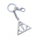 Porte-clés Harry Potter Reliques de la Mort plaqué argent The Carat Shop sur fond blanc