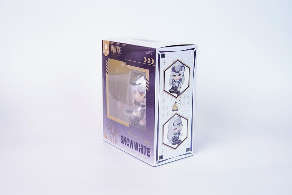 Snow White Cup Noodle Holder en action avec un bol de nouilles