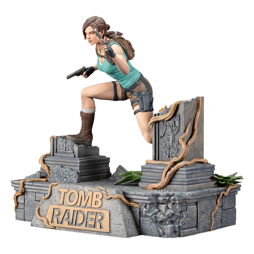 Statuette Lara Croft Tomb Raider PVC 24 cm Dark Horse - Détail visage et haut du corps