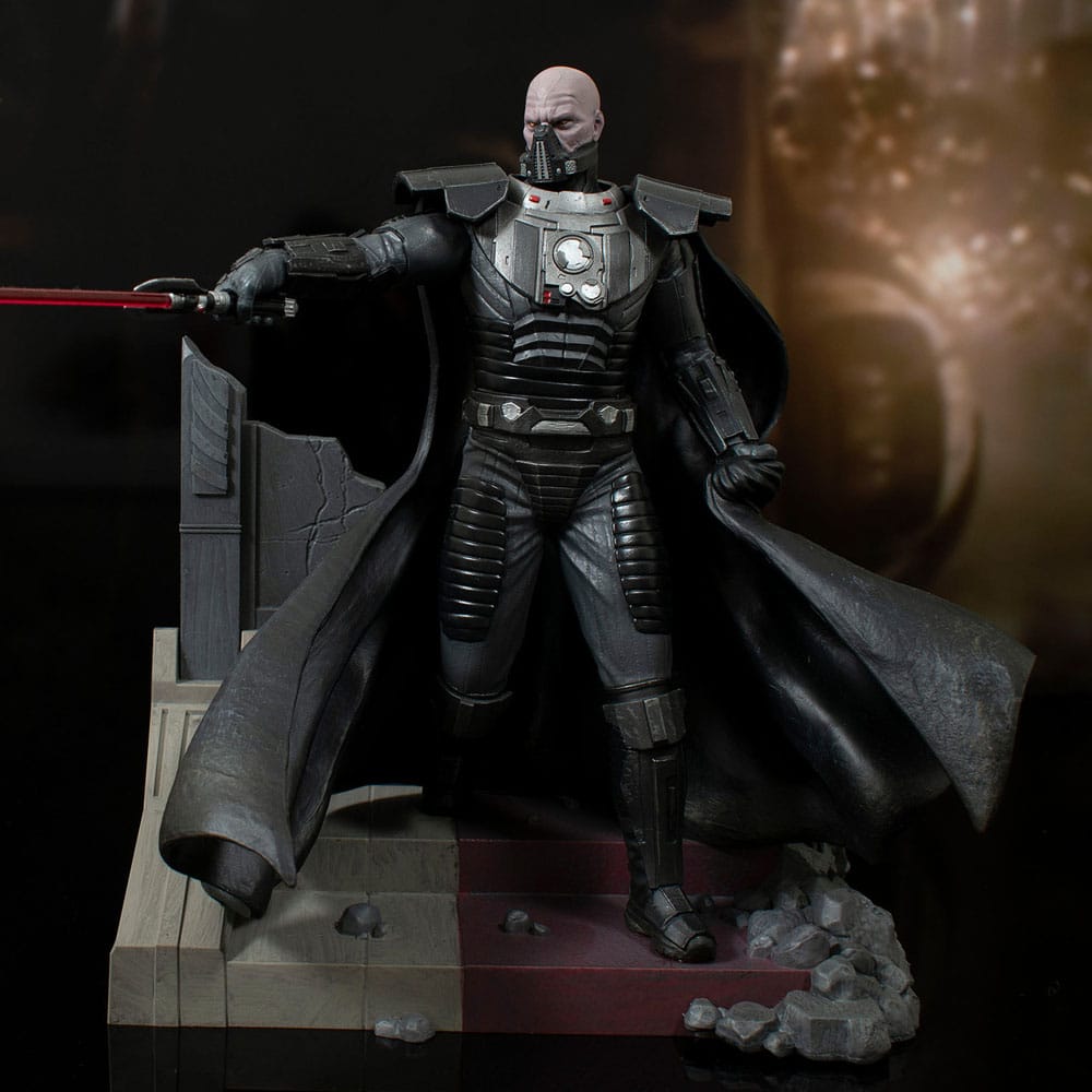 Darth Malgus Gallery Diorama, détail de la base et des pieds