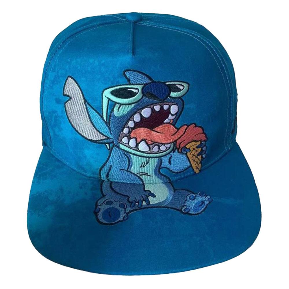 Casquette Snapback Disney Lilo & Stitch officielle Heroes Inc. avec broderie Stitch sur le devant.