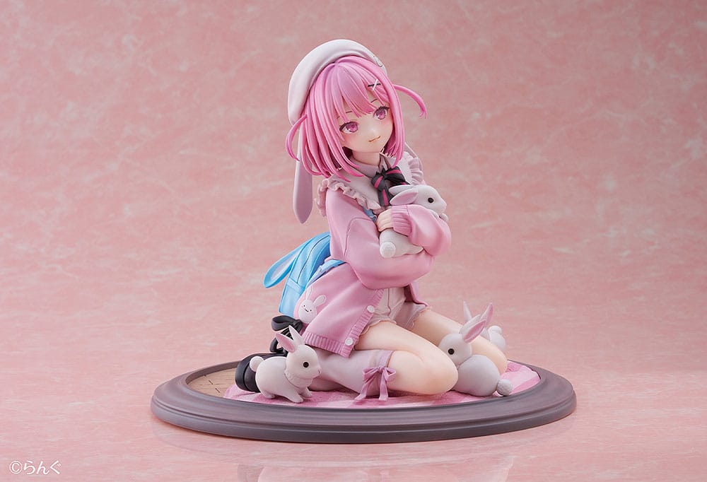 Vue arrière de la figurine PVC Toshishita Kanojo ran9u, détails des cheveux