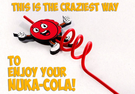 Autocollant Bottle & Cappy et dessous de verre Nuka-World du kit collector.