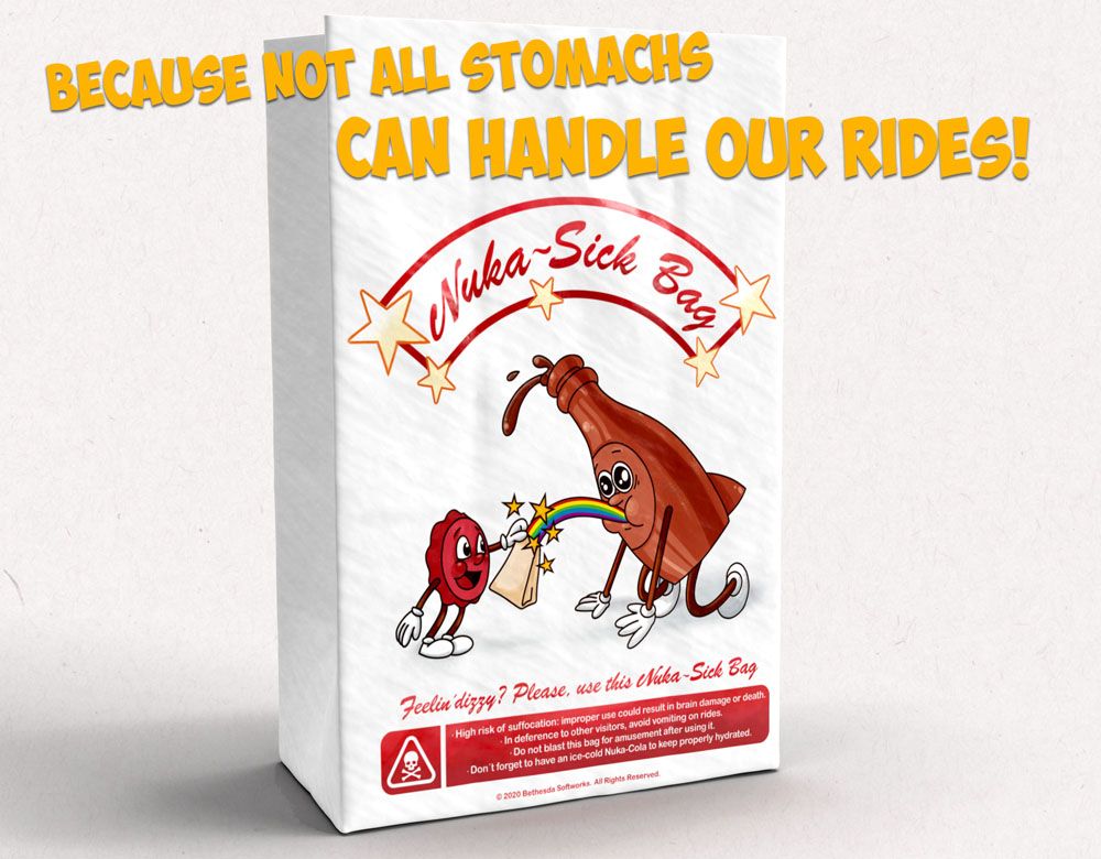 La paille Cappy et le dessous de verre Nuka-World, accessoires du kit Fallout.