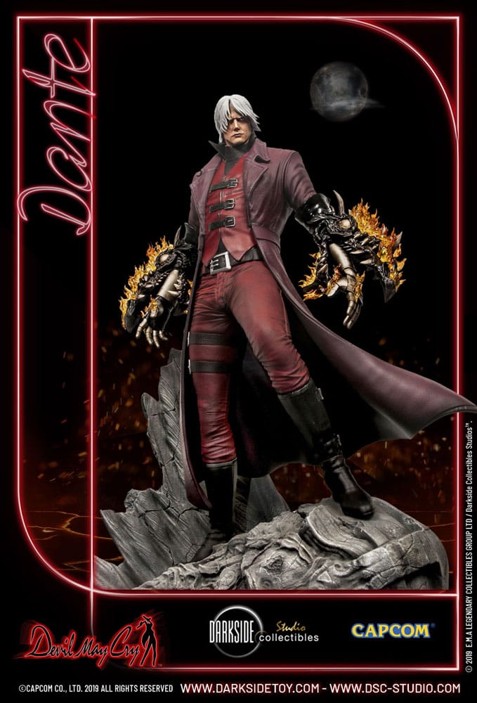 Statuette Dante Devil May Cry, éclairage d'ambiance