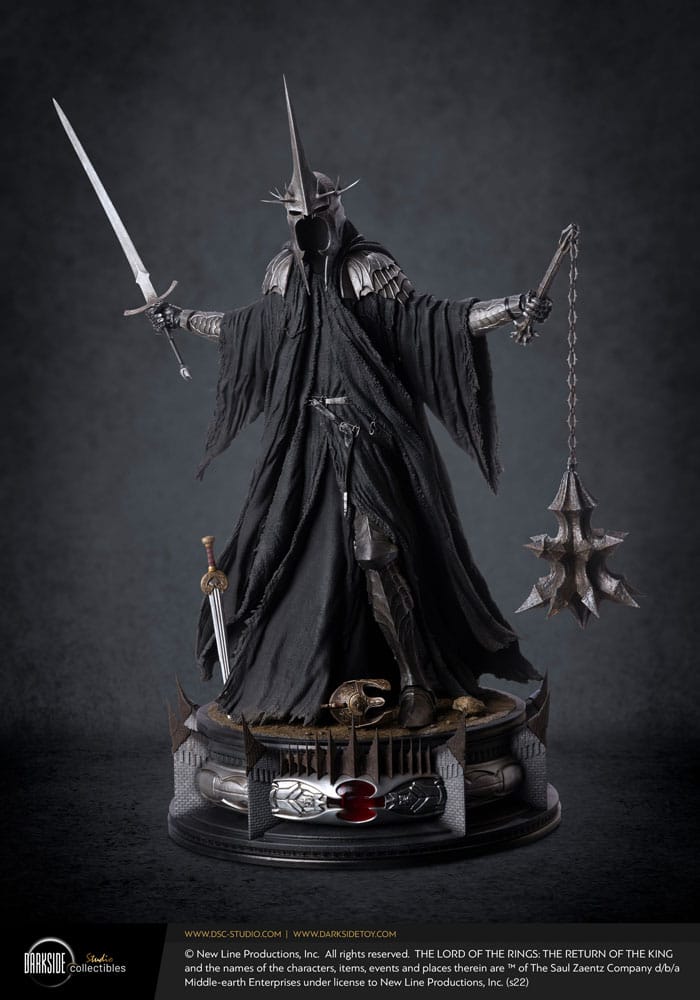 Statuette Le Seigneur des Anneaux Witch-King of Angmar John Howe Signature Edition vue frontale