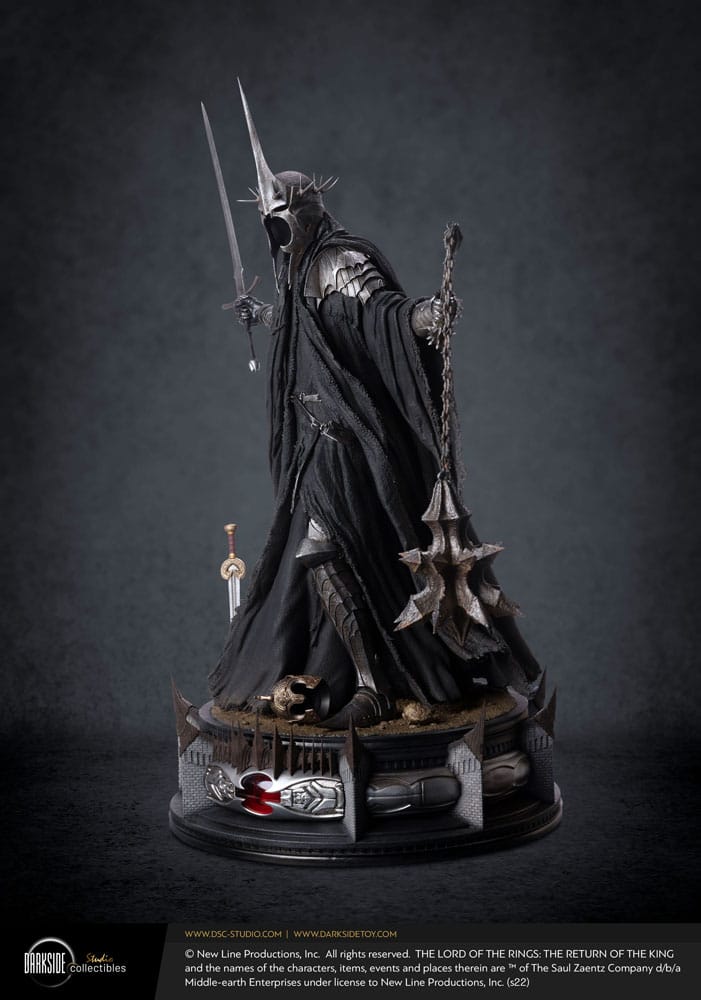 Vue arrière de la statuette Witch-King of Angmar 93 cm