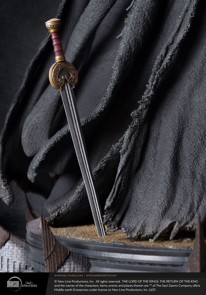 Gros plan sur les textures de l'armure du Witch-King